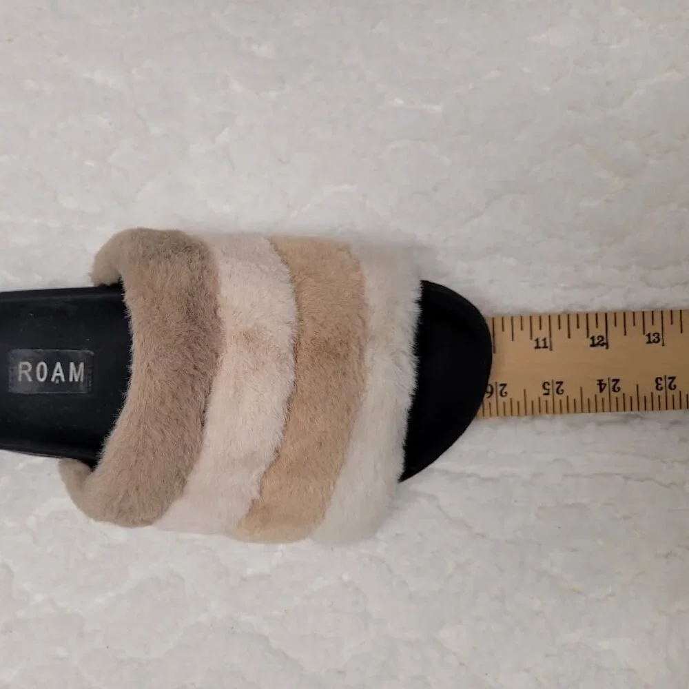 Roam Prism Slippers Faux Fur Cream - Picture 9 of 9